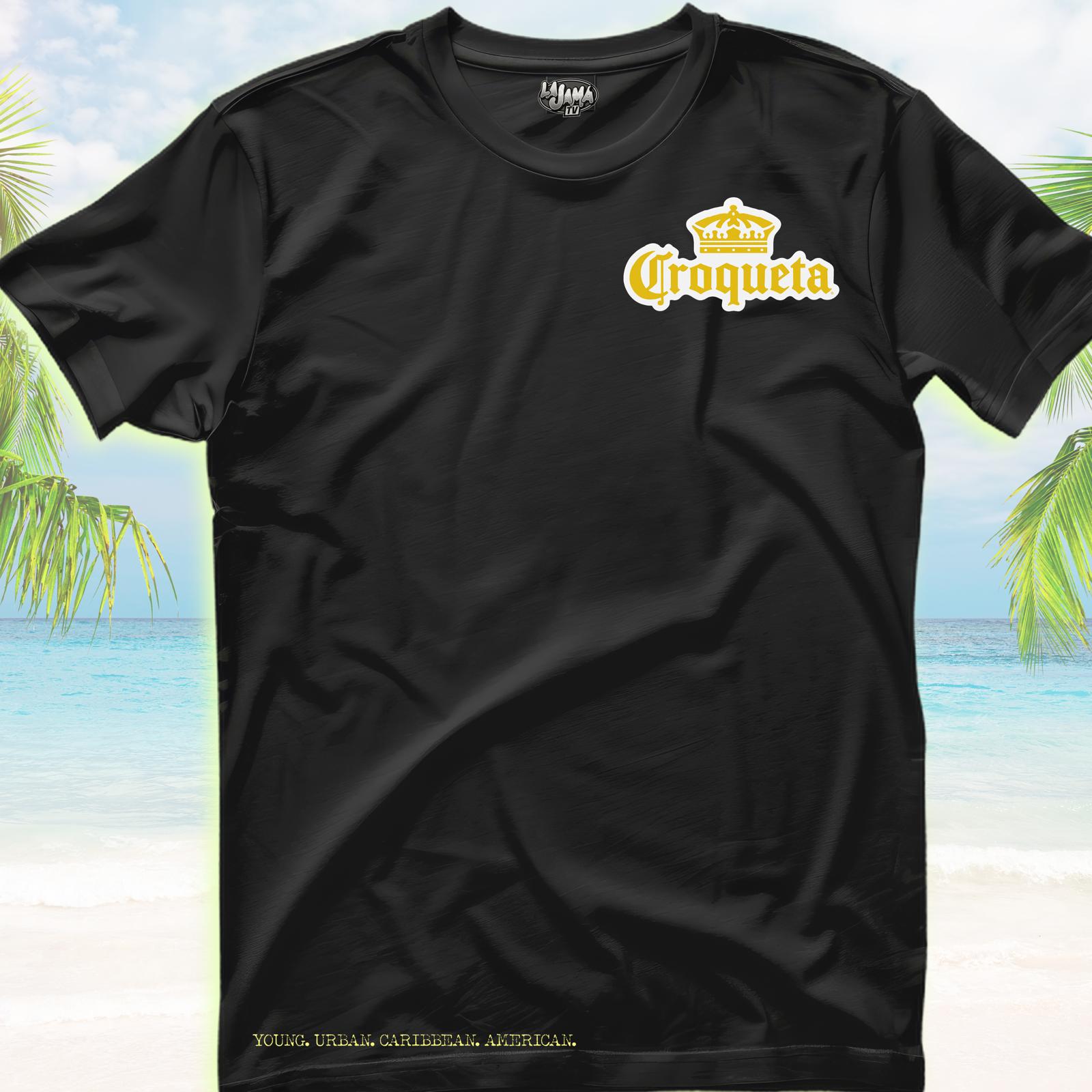 *NEW! Y.U.C.A. Croqueta Corona Black T-Shirt